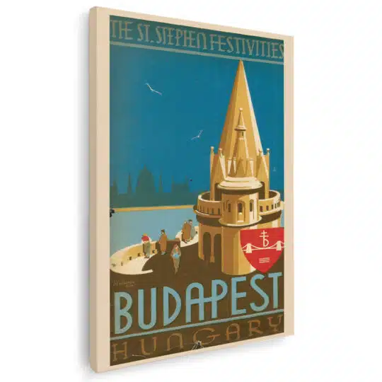 Tablou afis Budapest vintage 5427