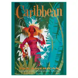 Tablou afis Caribbean vintage 5421 front