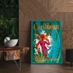 Tablou afis Caribbean vintage 5421 living