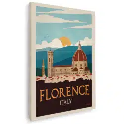 Tablou afis Florence Italy vintage 5399