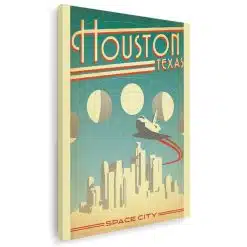 Tablou afis Houston Texas vintage 5407