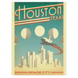 Tablou afis Houston Texas vintage 5407 front