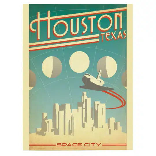 Tablou afis Houston Texas vintage 5407 front