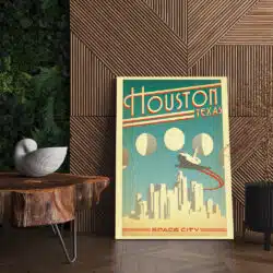 Tablou afis Houston Texas vintage 5407 living