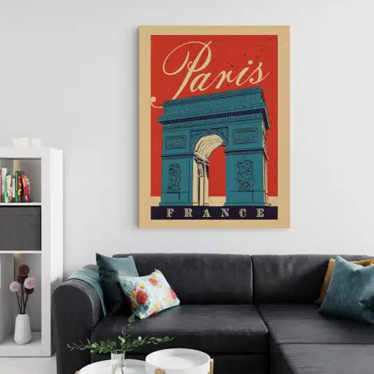 Tablou afis Paris France vintage 5401 living 2