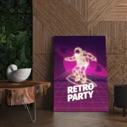 Tablou afis Retro Party vintage 5366 living