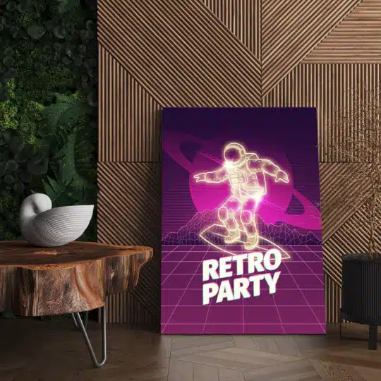 Tablou afis Retro Party vintage 5366 living