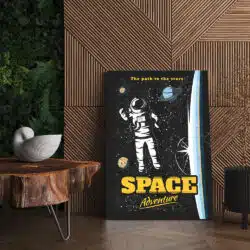 Tablou afis Space Adventure vintage 5387 living