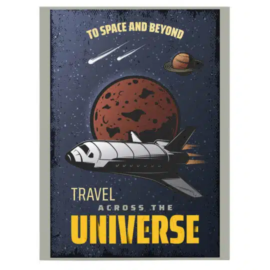 Tablou afis Travel Across the Universe retro 5379 front