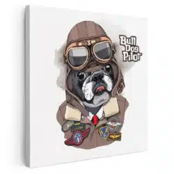 Tablou caine Bulldog pilot 5347