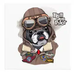 Tablou caine Bulldog pilot 5347 front