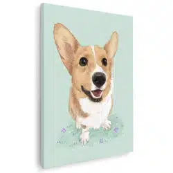 Tablou ilustratie caine Corgi 5249