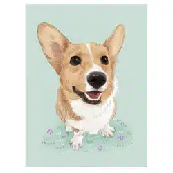 Tablou ilustratie caine Corgi 5249 front