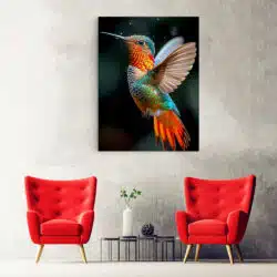 Tablou pasare colibri in zbor 5254 hol