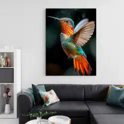 Tablou pasare colibri in zbor 5254 living 2