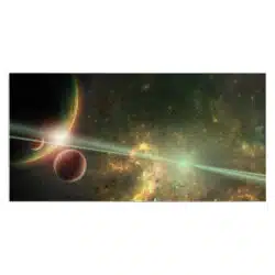 Tablou peisaj cosmic fantezie cu planete galaxii nebuloase 5324 front