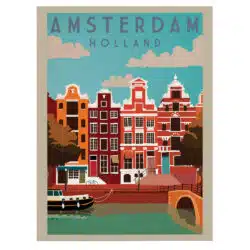 Tablou poster Amsterdam vintage 5410 front