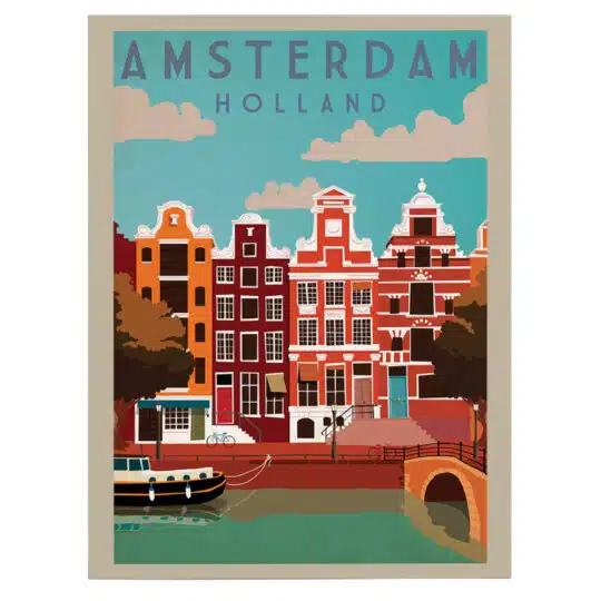 Tablou poster Amsterdam vintage 5410 front