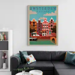 Tablou poster Amsterdam vintage 5410 living 2