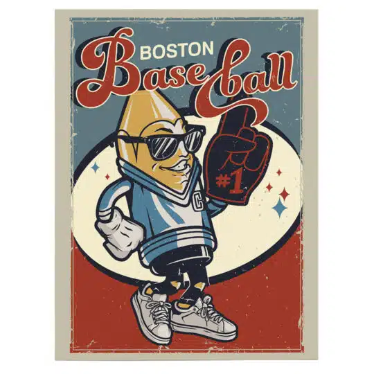 Tablou poster Boston Baseball vintage 5396 front