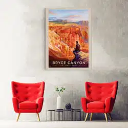 Tablou poster Bryce Canyon vintage 5406 hol