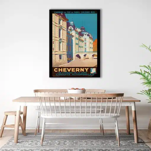 Tablou poster Cheverny vintage 5414 bucatarie1