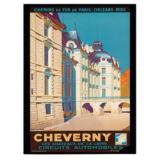 Tablou poster Cheverny vintage 5414 front