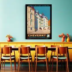 Tablou poster Cheverny vintage 5414 restaurant