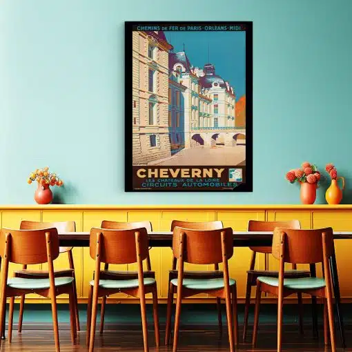 Tablou poster Cheverny vintage 5414 restaurant