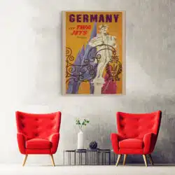 Tablou poster Germany Fly TWA Jets vintage 5426 hol