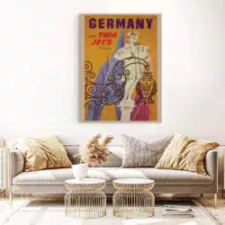 Tablou poster Germany Fly TWA Jets vintage 5426 living 1