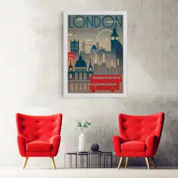 Tablou poster London vintage 5404 hol