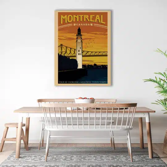 Tablou poster Montreal Canada vintage 5400 bucatarie1