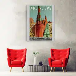 Tablou poster Moscow vintage 5418 hol