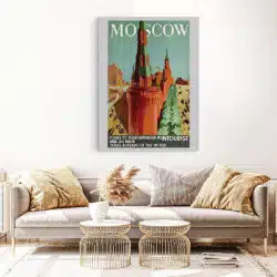 Tablou poster Moscow vintage 5418 living 1