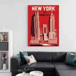 Tablou poster New York vintage 5398 living 2