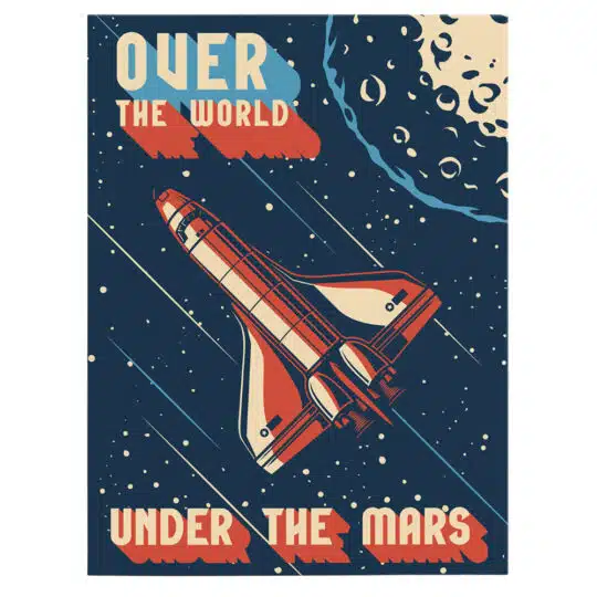 Tablou poster Over the World, Under Mars vintage 5384 front