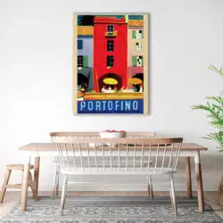 Tablou poster Portofino vintage 5408 bucatarie1