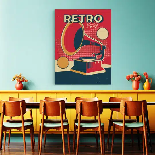 Tablou poster Retro Party vintage 5363 restaurant