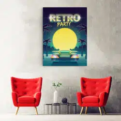 Tablou poster Retro Party vintage 5365 hol