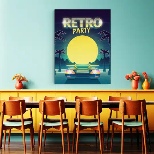 Tablou poster Retro Party vintage 5365 restaurant