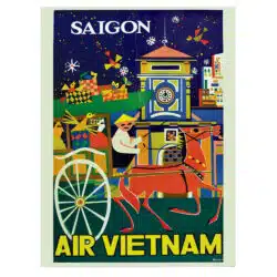 Tablou poster Saigon Air Vietnam vintage 5424 front