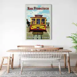 Tablou poster San Francisco vintage 5420 bucatarie1