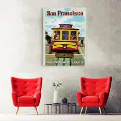 Tablou poster San Francisco vintage 5420 hol