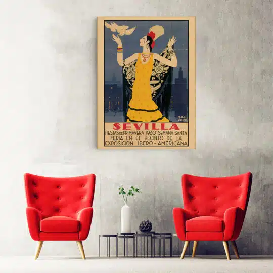 Tablou poster Sevilla vintage 5412 hol