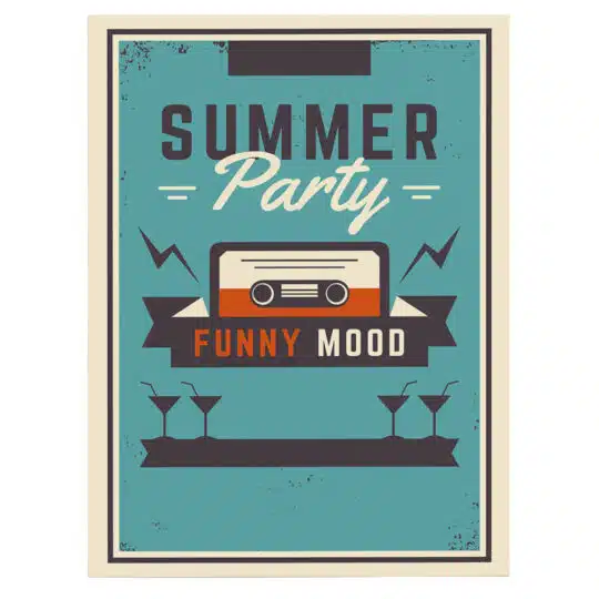 Tablou poster Summer Party vintage 5361 front