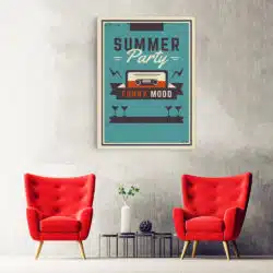 Tablou poster Summer Party vintage 5361 hol