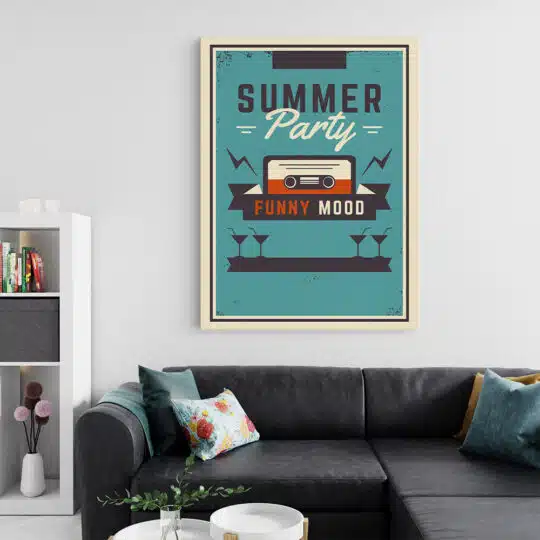 Tablou poster Summer Party vintage 5361 living 2