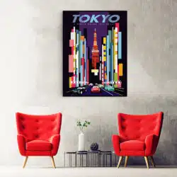 Tablou poster Tokyo vintage 5402 hol