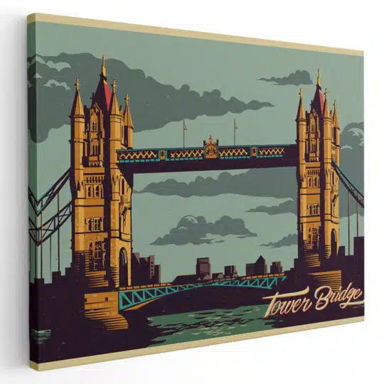 Tablou poster Tower Bridge vintage 5428